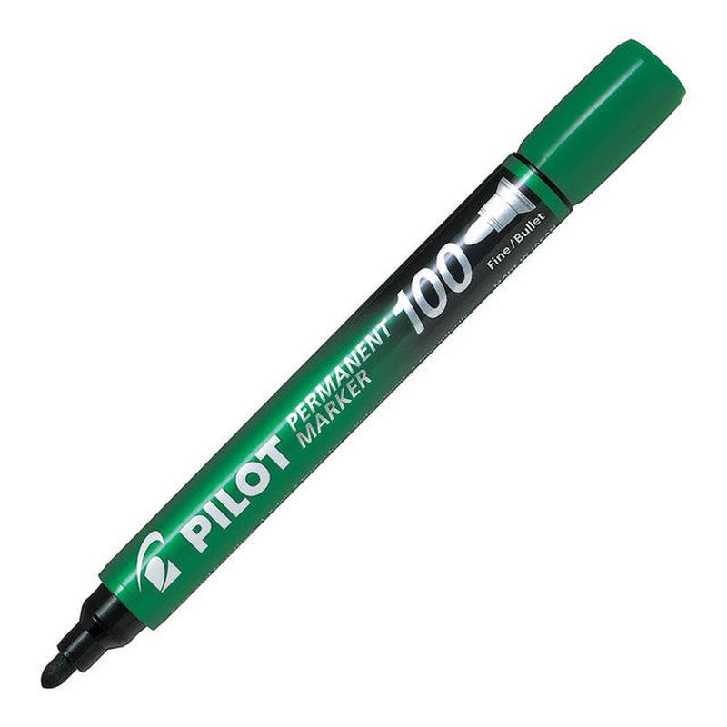 Green - Bullet Tip Pilot SCA 100 Permanent Marker