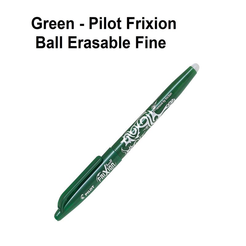 Green - Frixion Erasable Ball Pen