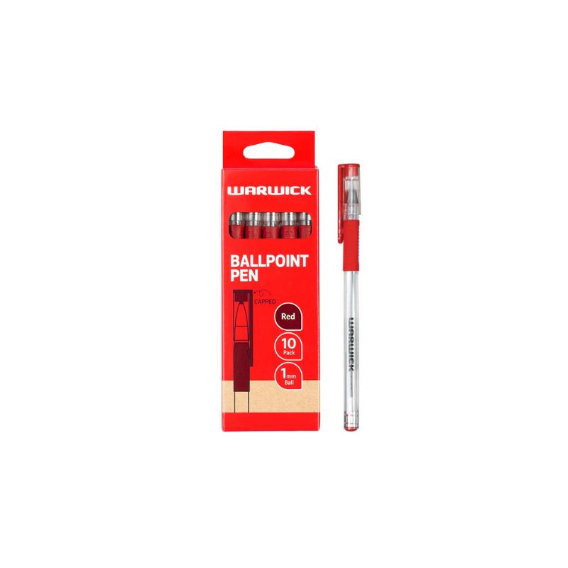 Red - Economy Warwick Ballpoint Pen