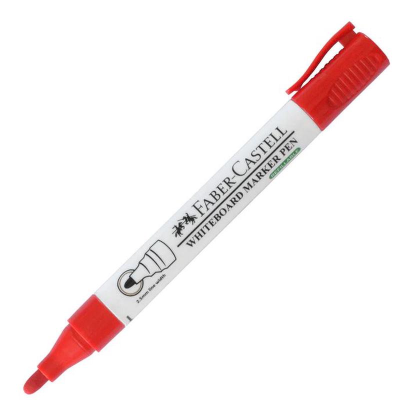Red - Bullet tip - Faber Castell Whiteboard Markers