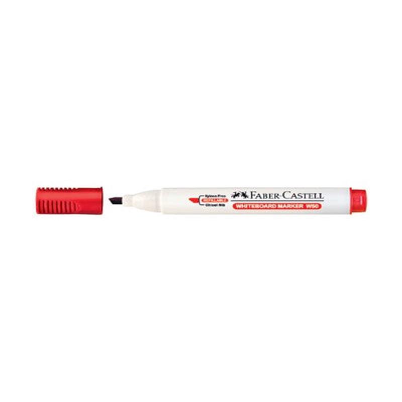 Red - Chisel tip - Faber Castell Whiteboard Markers