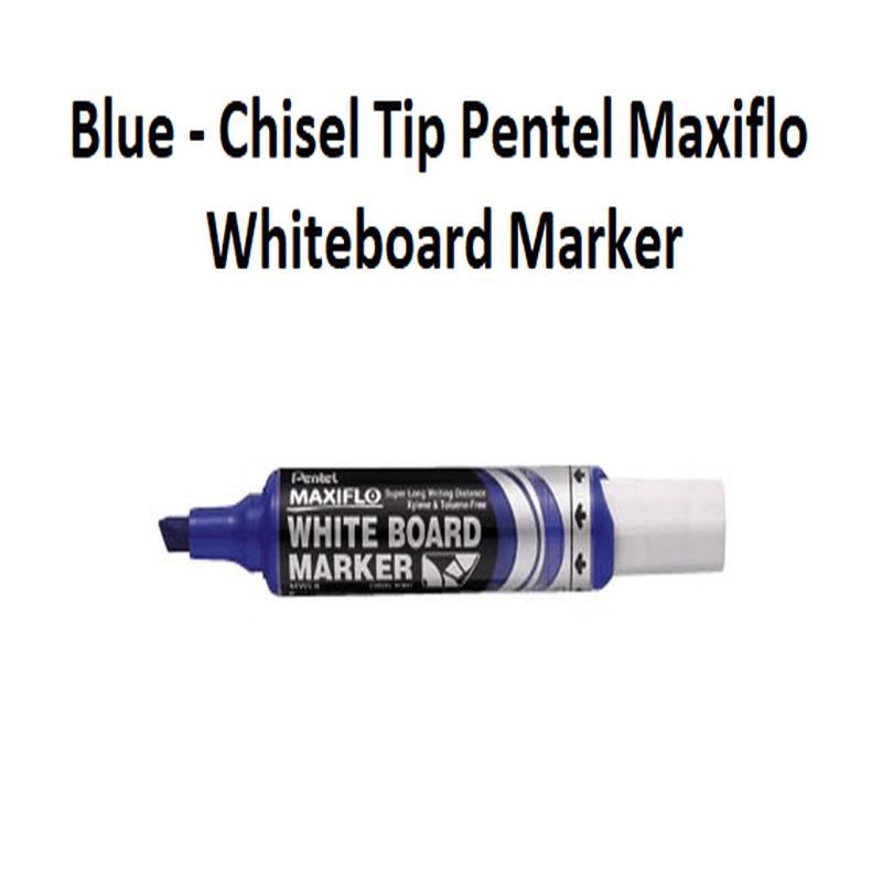 Blue - Chisel Tip Pentel Maxiflo Whiteboard Marker