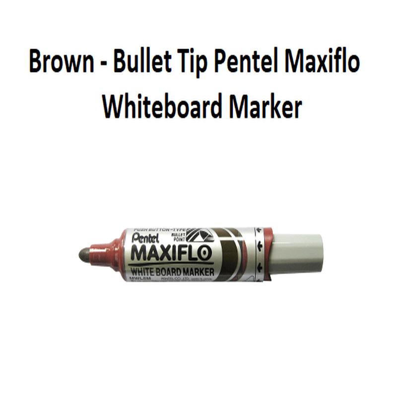 Brown - Bullet Tip Pentel Maxiflo Whiteboard Marker