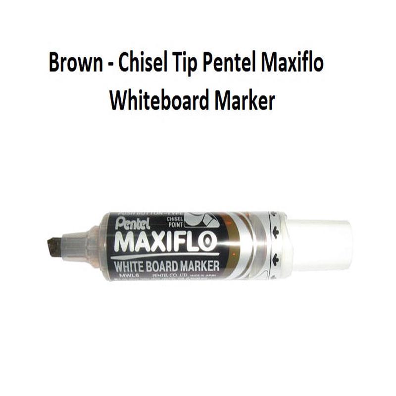 Brown - Chisel Tip Pentel Maxiflo Whiteboard Marker