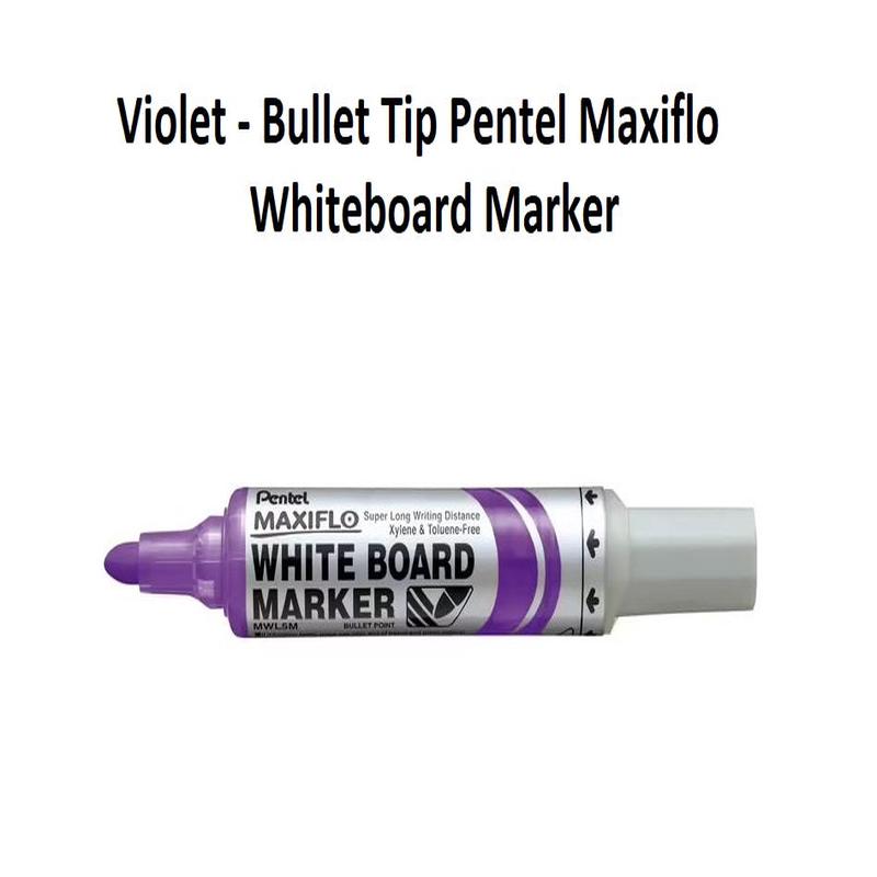 Violet - Bullet Tip Pentel Maxiflo Whiteboard Marker