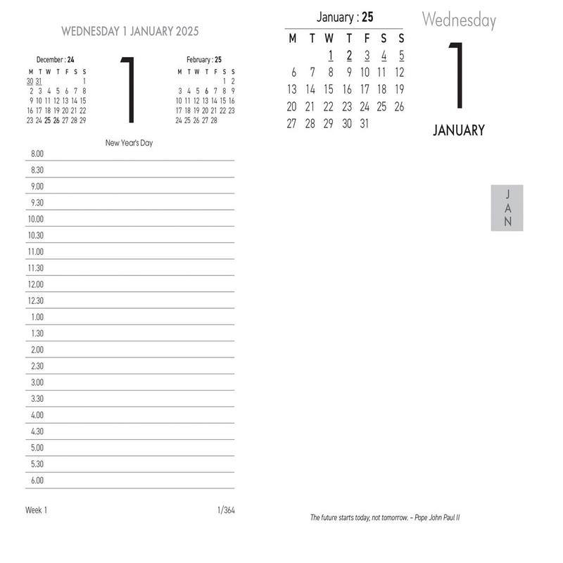 Collins Calendar Refill 13E Side Opening Odd Year