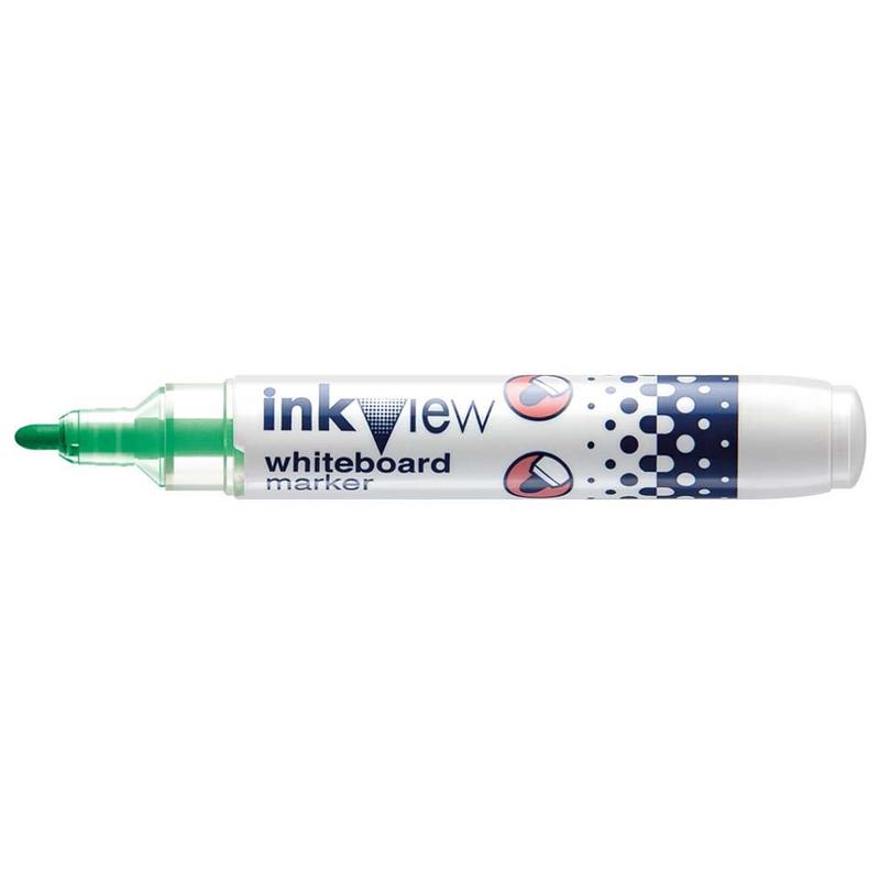 Green - Bullet Tip Uni Inkview Whiteboard Marker