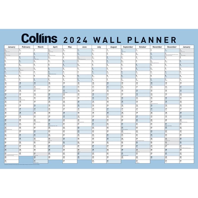 Year Wall Planner - 700x990mm Laminated