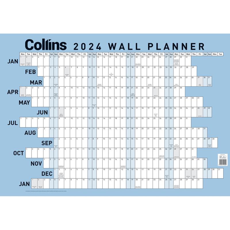 Year Wall Planner - 700x990mm Unlaminated