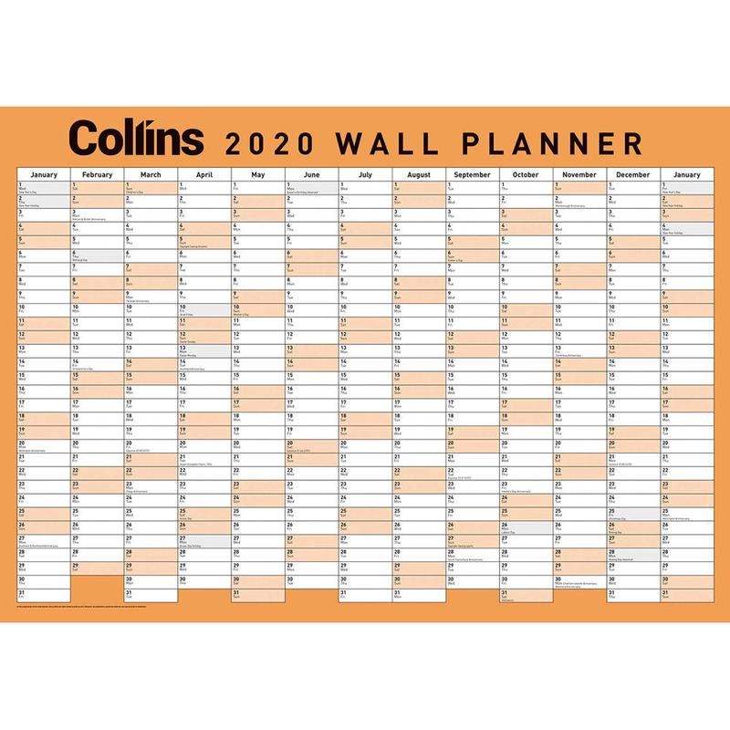 Year Wall Planner - A3 Laminated