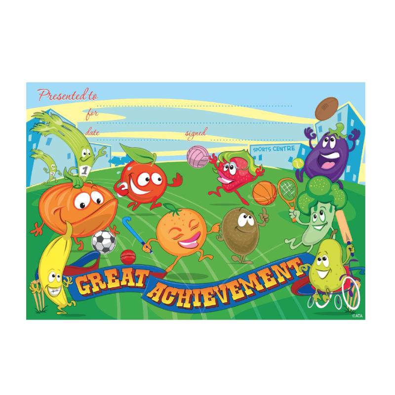 Sports Achievement - Certificates (Pack of 35)