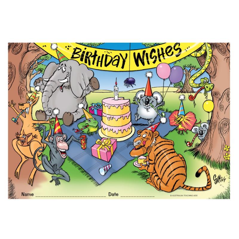 Birthday Wishes - Certificates (Pack of 200)
