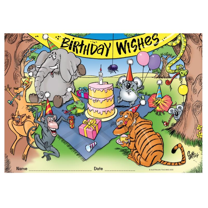 Birthday Wishes - Certificates (Pack of 35)