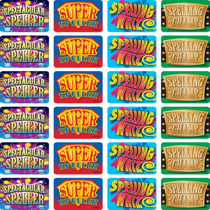 Spelling - Merit Stickers (Pack of 96)