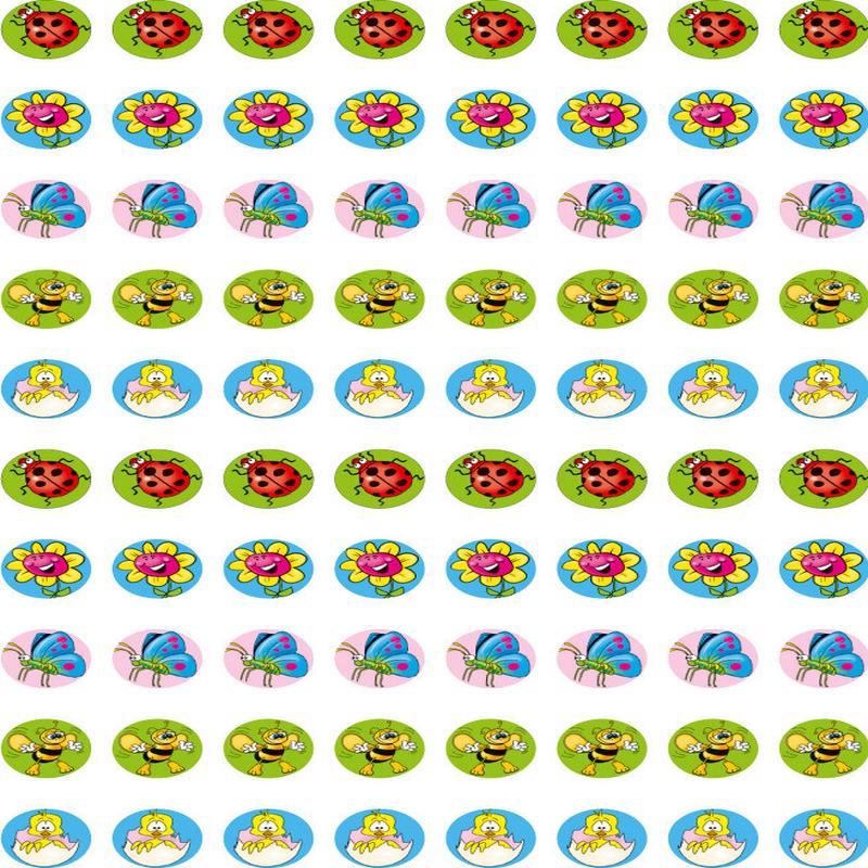 Spring - Dynamic Merit Stickers (Pack of 800)