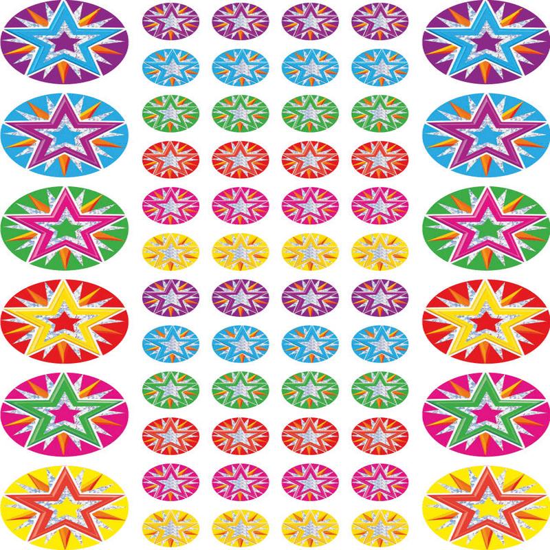 Stars & Mini Stars - Foil Merit Stickers (Pack of 144)