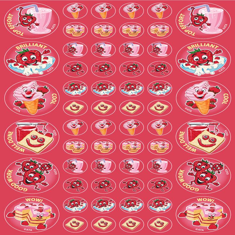 Strawberry - ScentSations Fruit Stickers (Pack of 180)