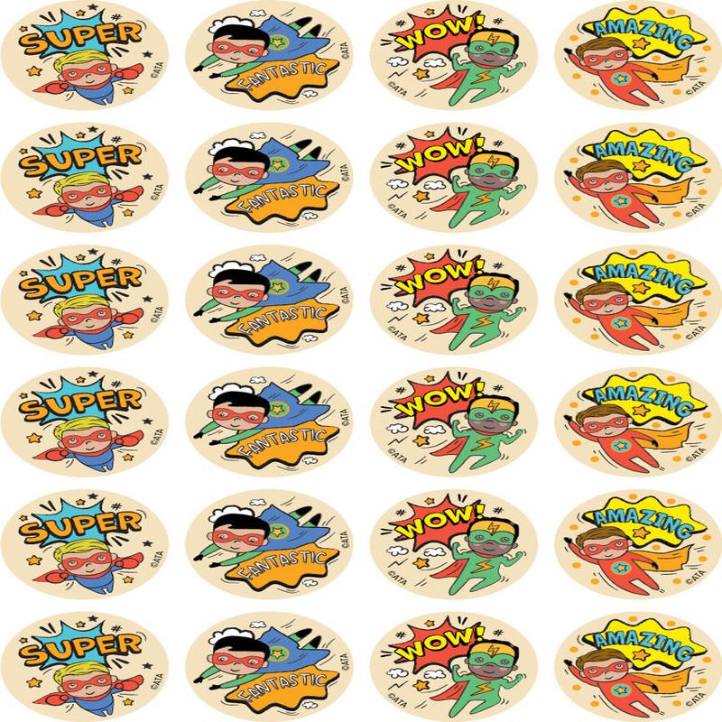 Super Kid (Boy) - Merit Stickers (Pack of 96)