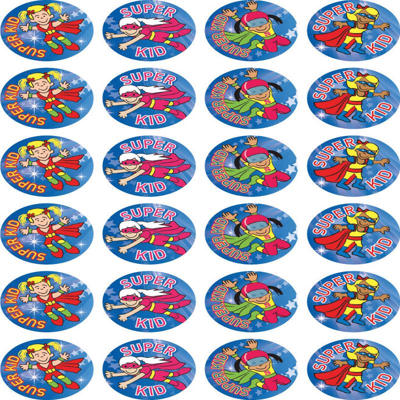 Super Kid (Girl) - Merit Stickers (Pack of 96)