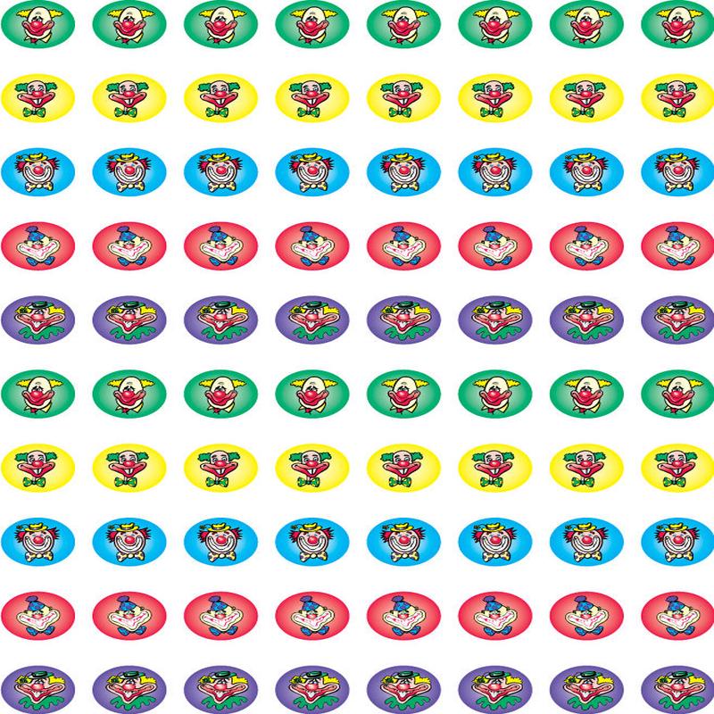 Glitter Clown - Dynamic Glitz Merit Stickers (Pack of 800)