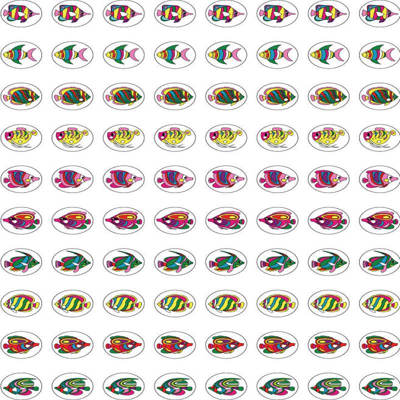 Glitter Fish - Dynamic Glitz Merit Stickers (Pack of 800)