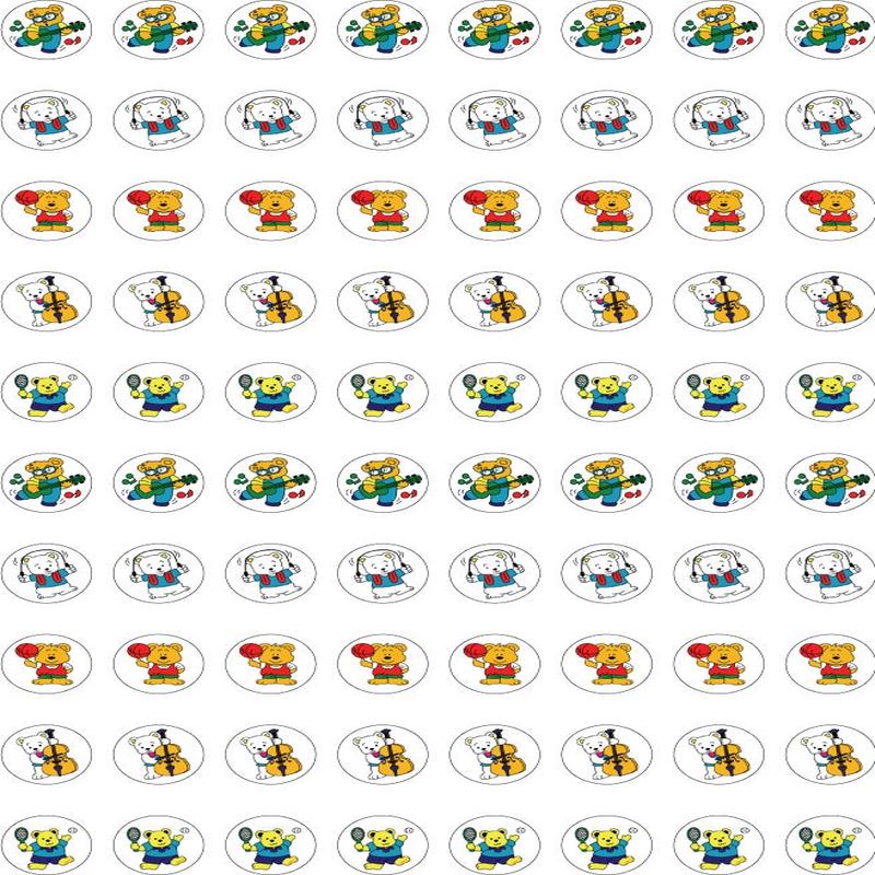 Glitter Teddy - Dynamic Glitz Merit Stickers (Pack of 800)