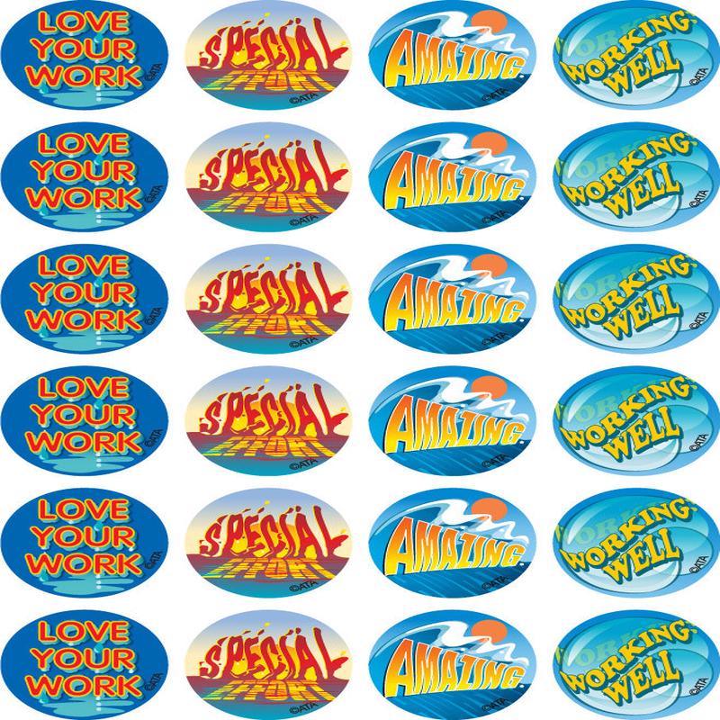 Water Words - Merit Stickers (Pack of 96)