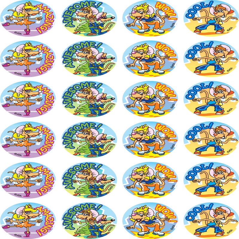 Dancing Mice - Merit Stickers (Pack of 96)