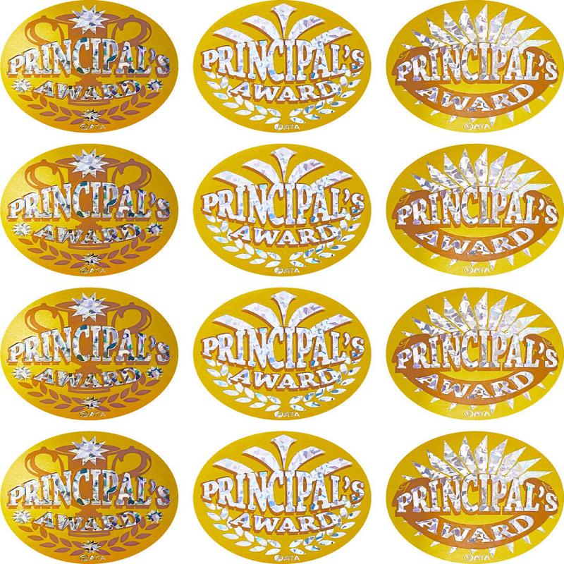 Principal's Award - Gold - Merit Stickers (Pack of 72)