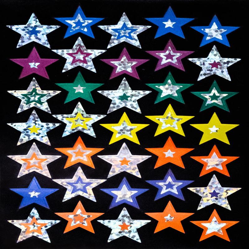 Silver Stars - Foil Merit Stickers (Pack of 105)