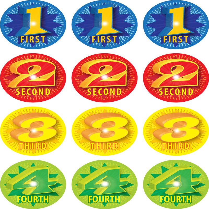 1234 Award - Sports & Events Merit Stickers (Pack of 384)
