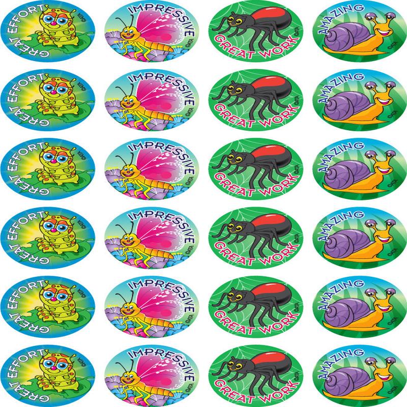 Garden Insects - Merit Stickers (Pack of 96)