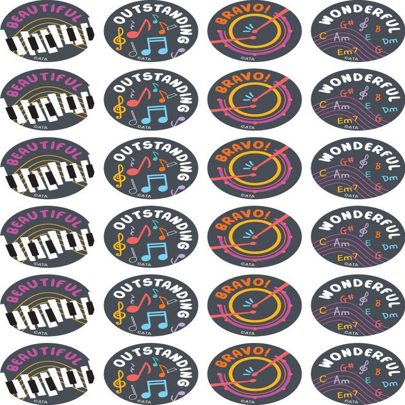 Music Maestros - Merit Stickers (Pack of 96)