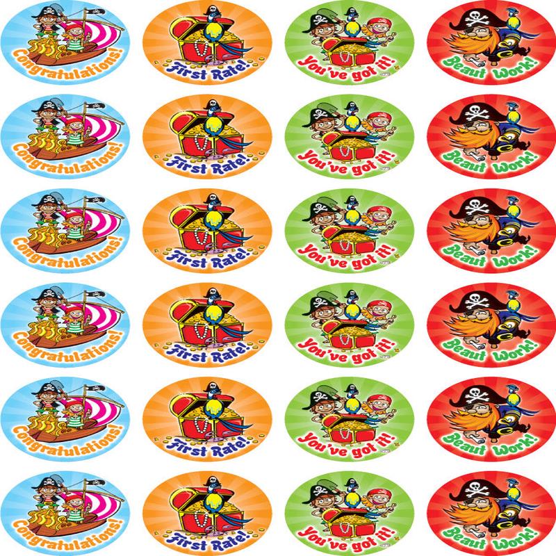 Pirates - Merit Stickers (Pack of 96)