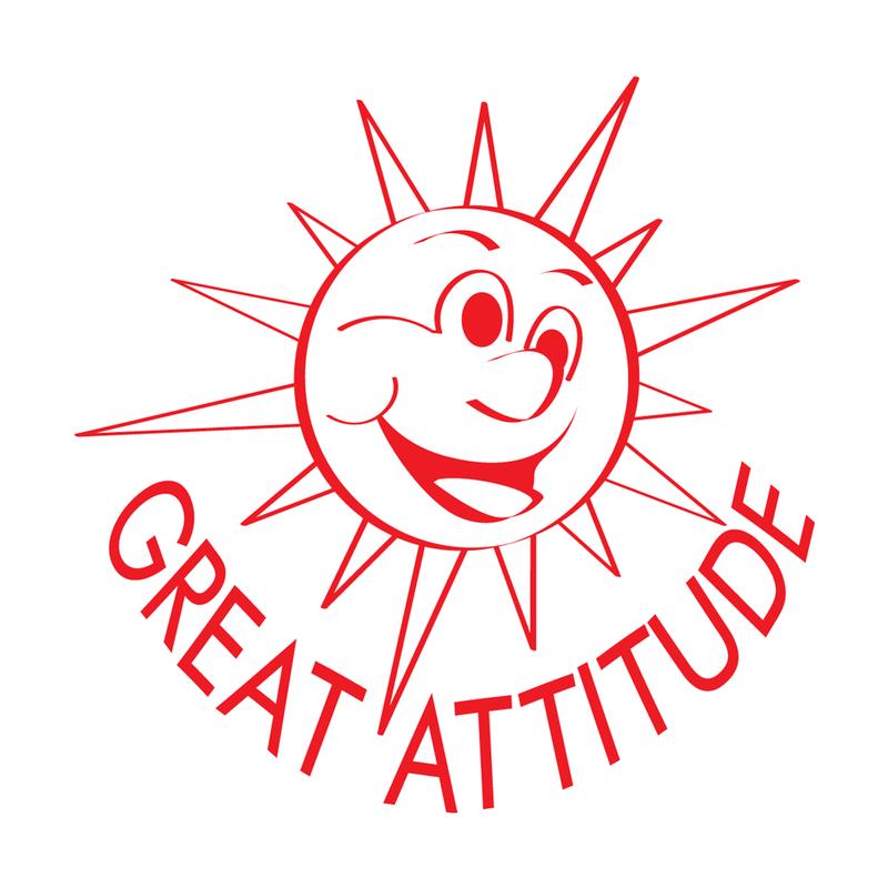 Great Attitude Sun - Merit Stamp