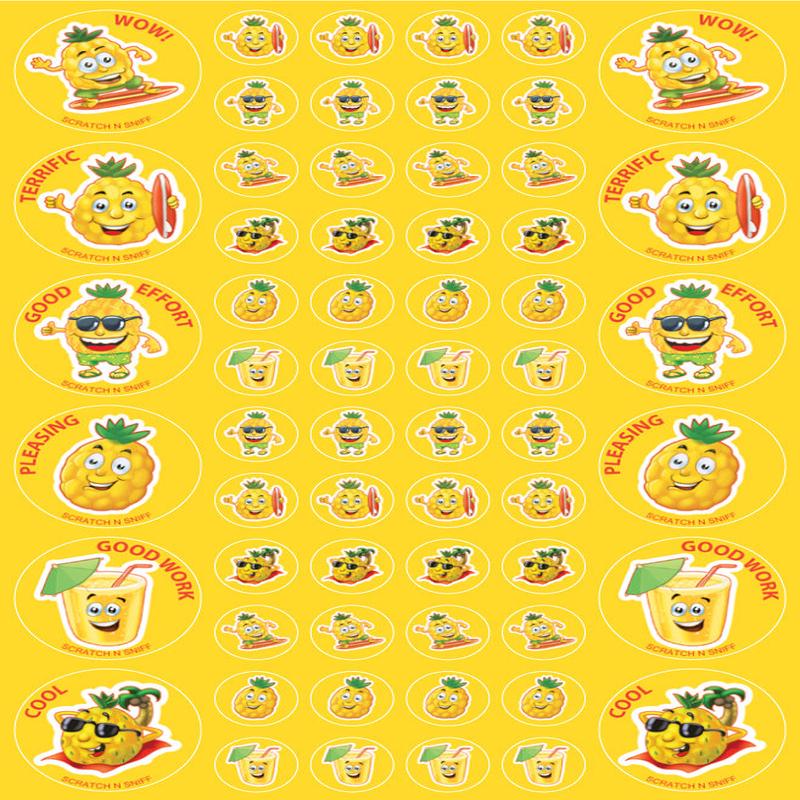 Pineapple - ScentSations Fruit Stickers (Pack of 180)