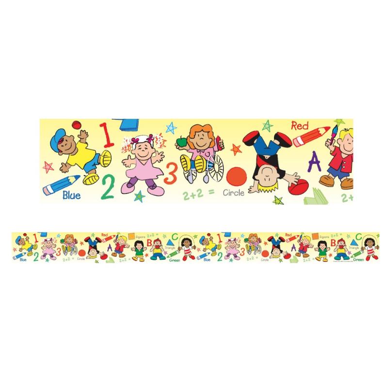 Kids at School - Large Borders (Pack of 12)