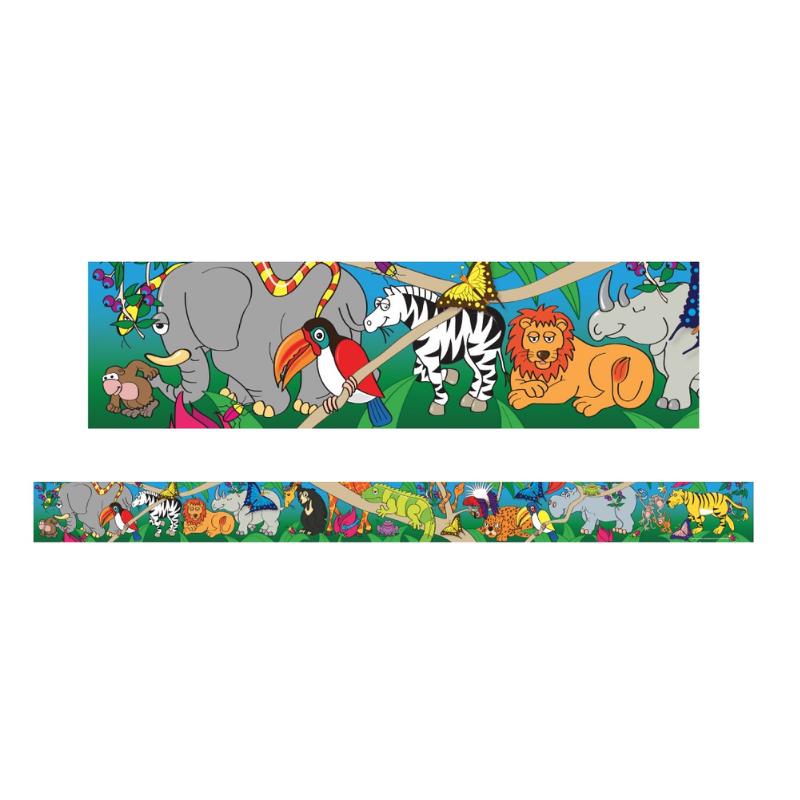Wild Animals - Large Borders (Pack of 12)
