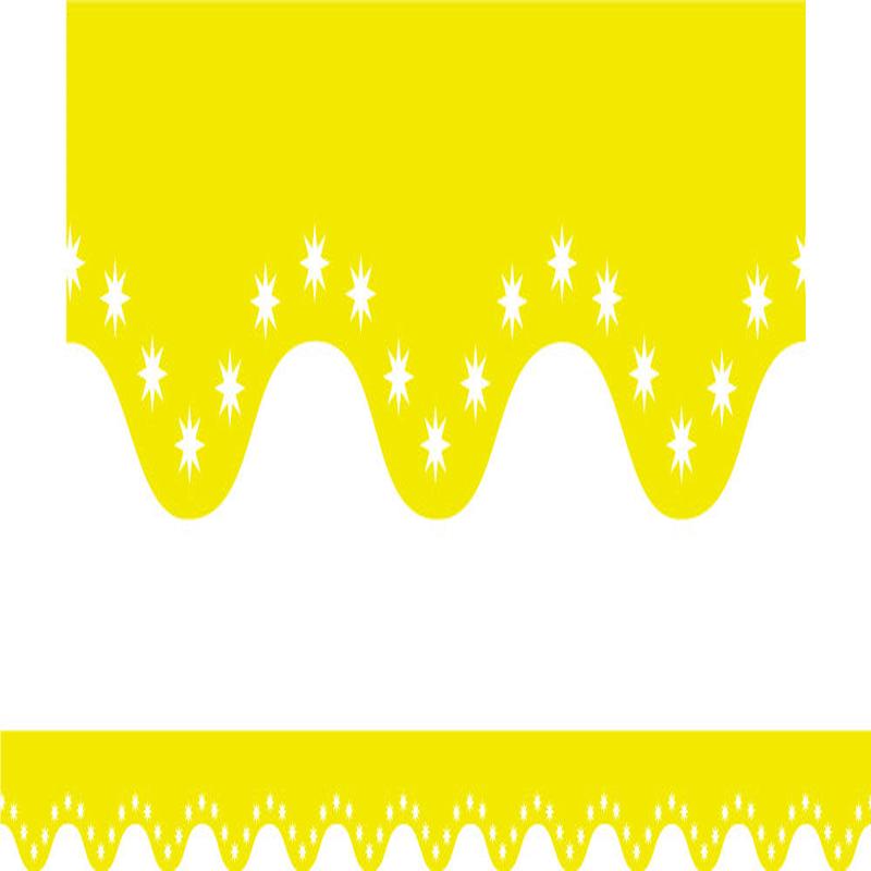 Yellow - Scalloped Borders (Pack of 12)