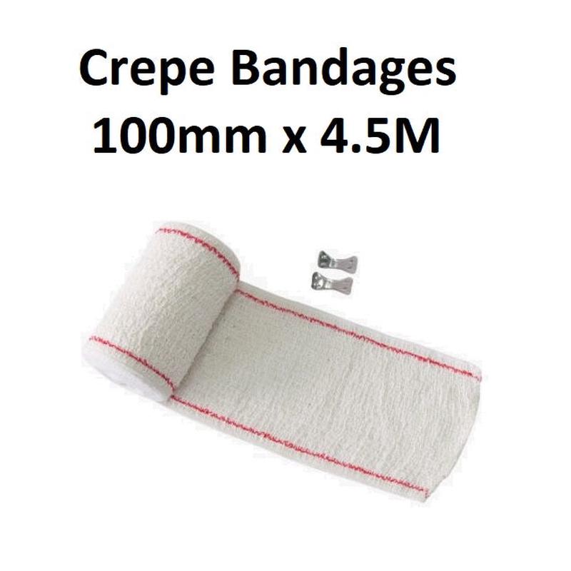 Crepe Bandages - 100mm x 4.5M