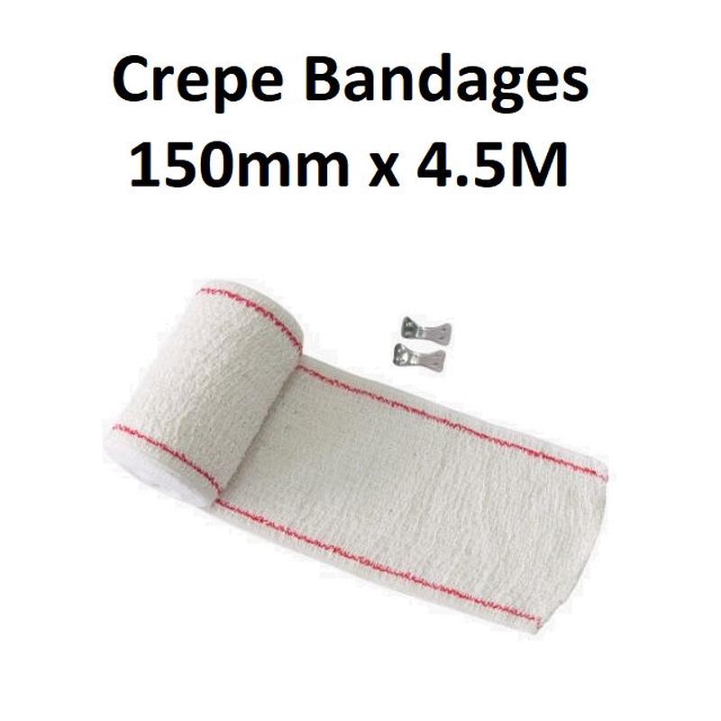 Crepe Bandages - 150mm x 4.5M
