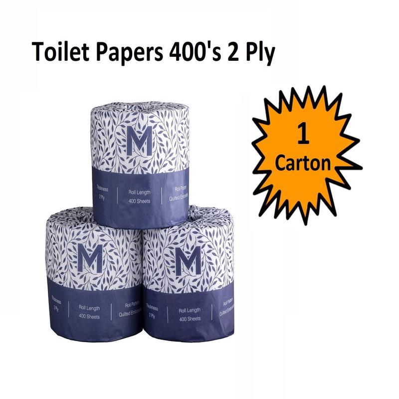 Toilet Paper Tissue 400's 2 Ply - Carton