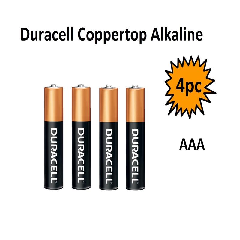 Duracell Alkaline Batteries - AAA (4 Pack)