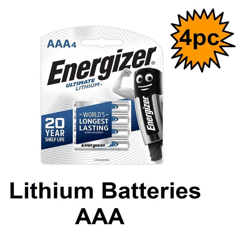 Lithium Batteries - AAA - 4 pack