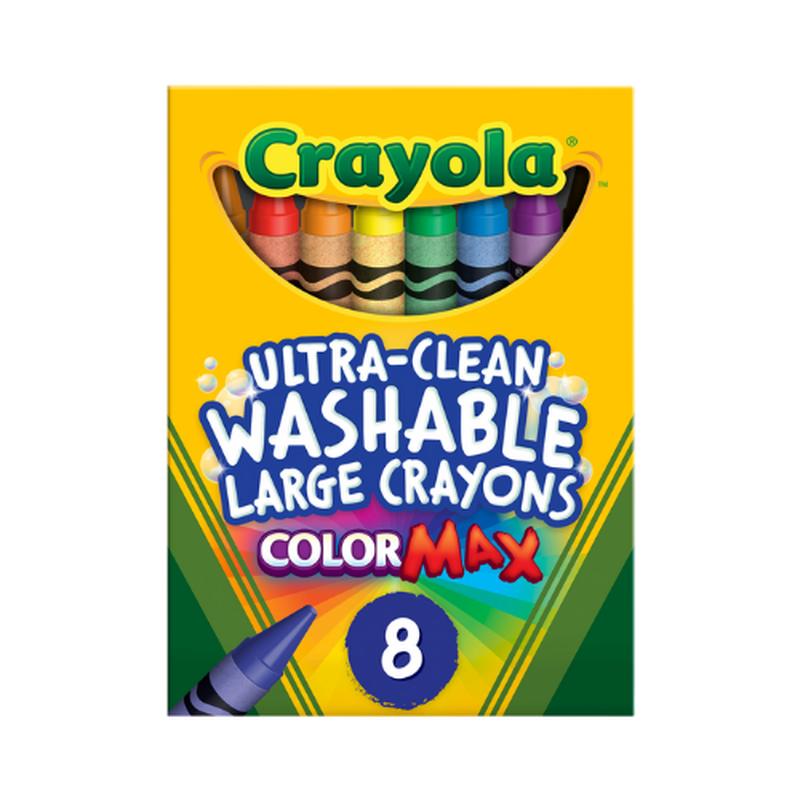 Crayola Washable Large Crayons - 8's