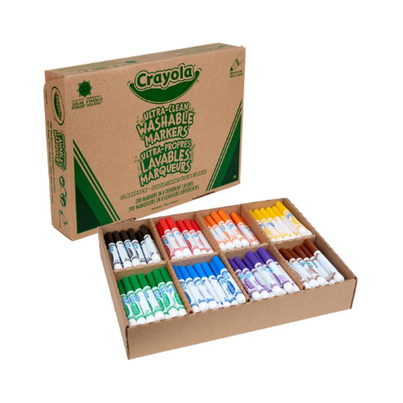 Crayola Washable Markers - 200's Classroom Pack