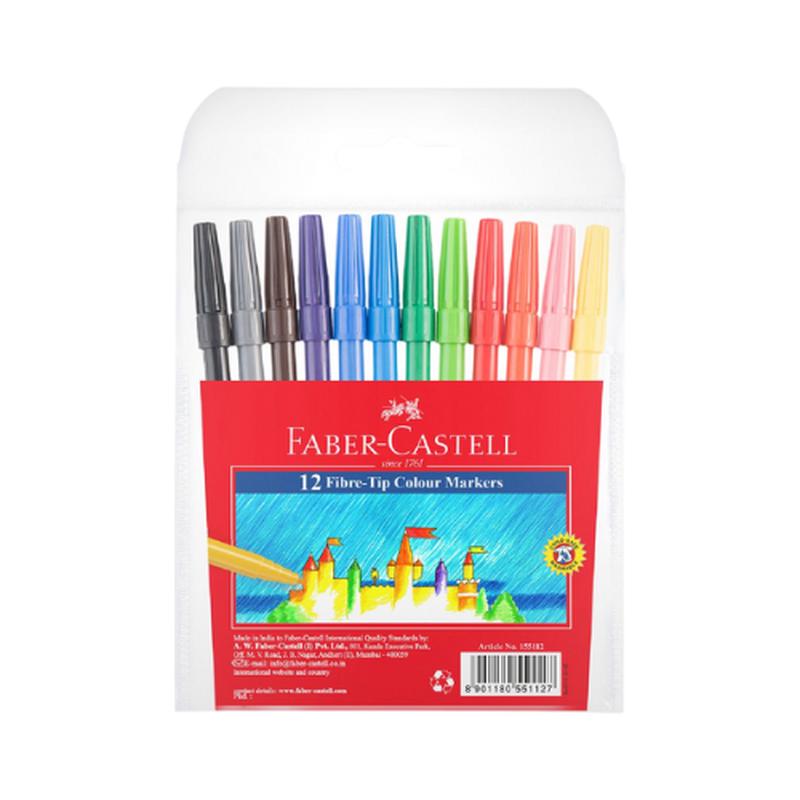 Faber Castell Fibre Tip Markers - 12's