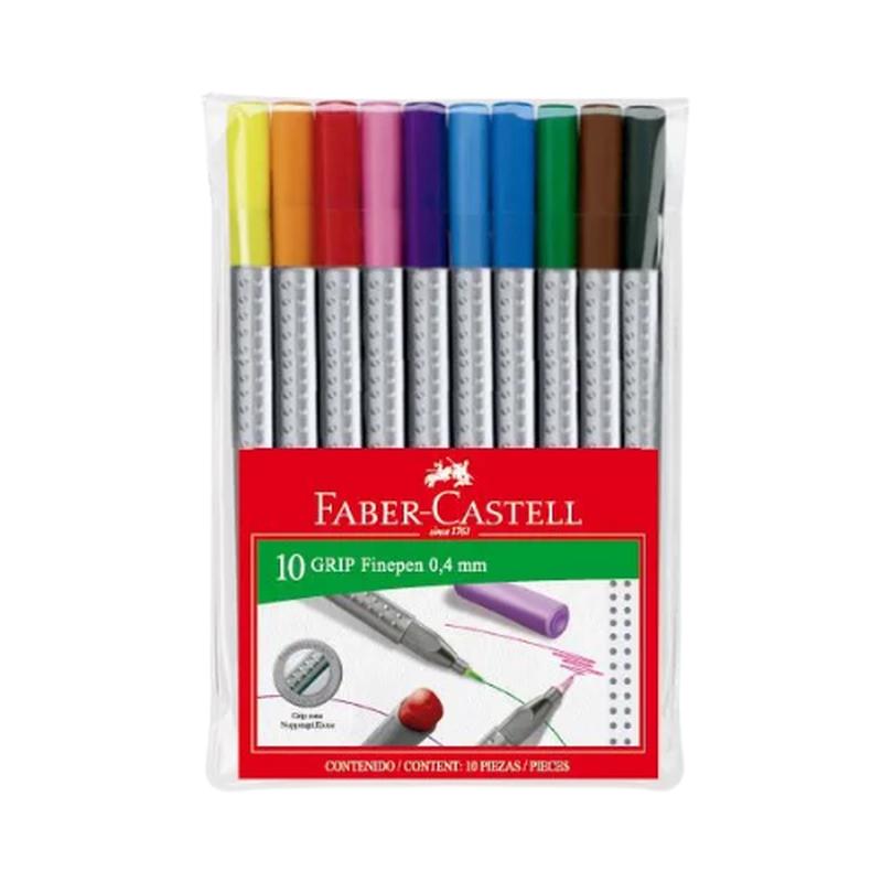 Faber Castell Fineliner Colour Pens - 12's