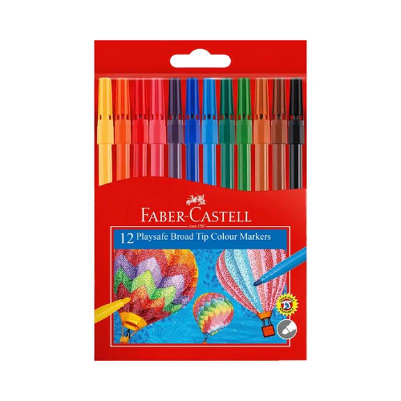 Faber Castell Playsafe Markers - 12's Large