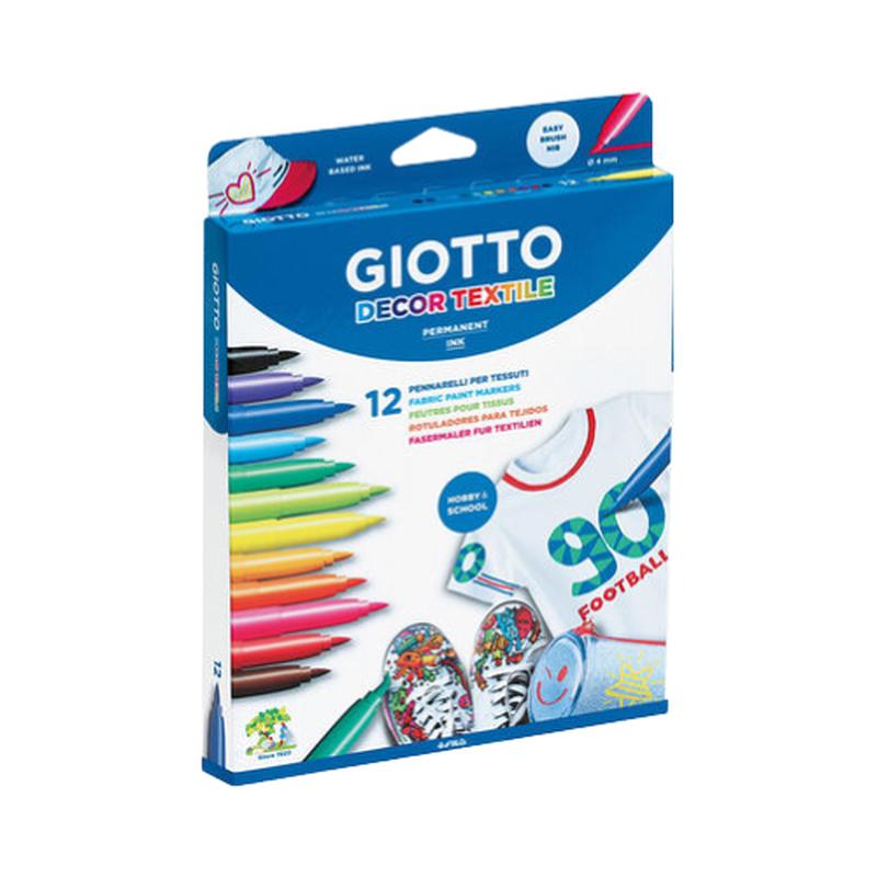 Giotto Decor Markers Textiles - 12's